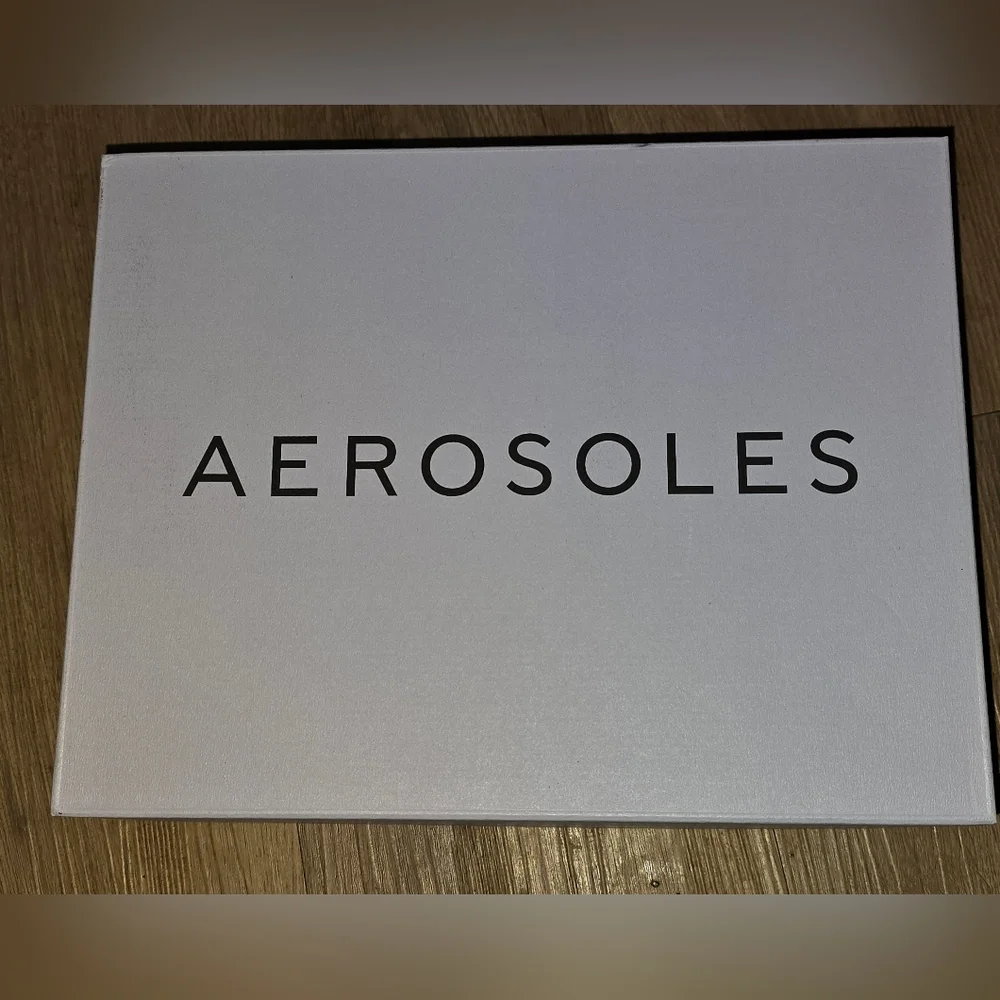 Aerosoles Cosmos Black Suede Block Heel Sandals – 7.5M – NIB - Picture 5 of 10